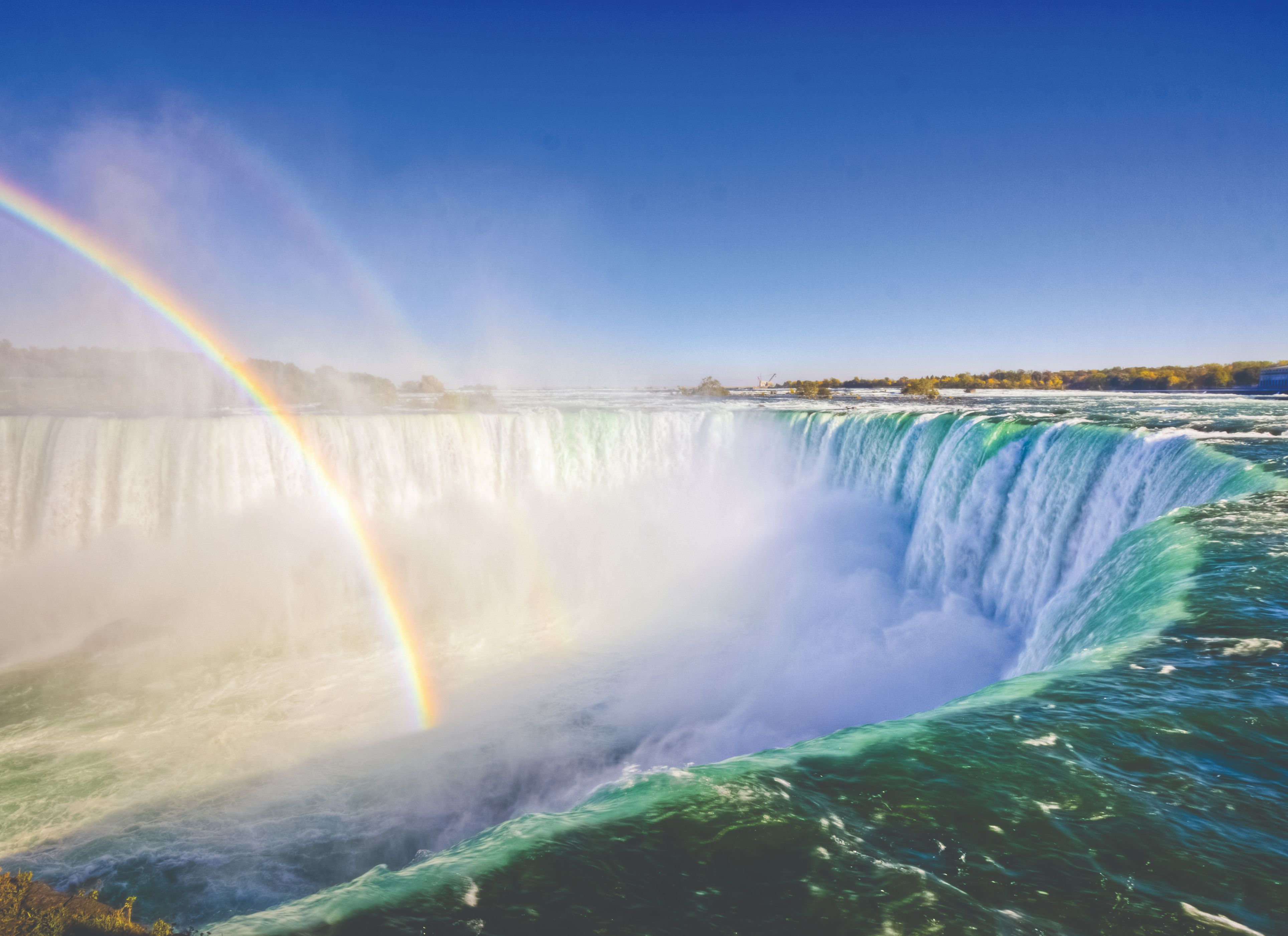 Niagara Falls with rainbow 