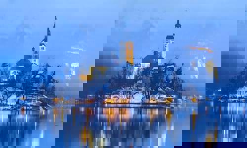 Christmas on Lake Bled