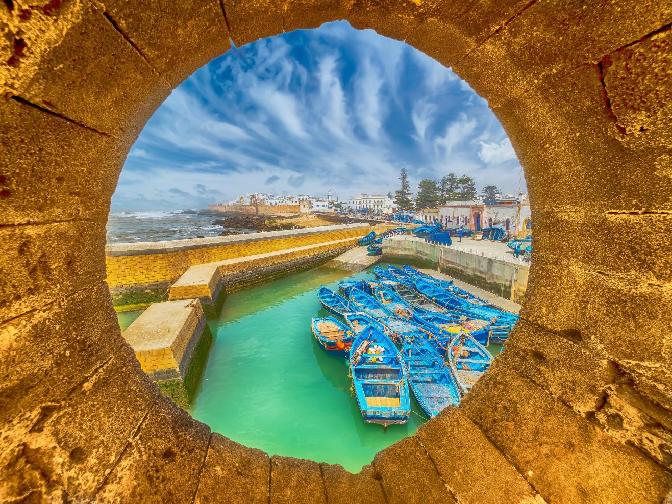 Old fortress and fishing port of Essaouira,