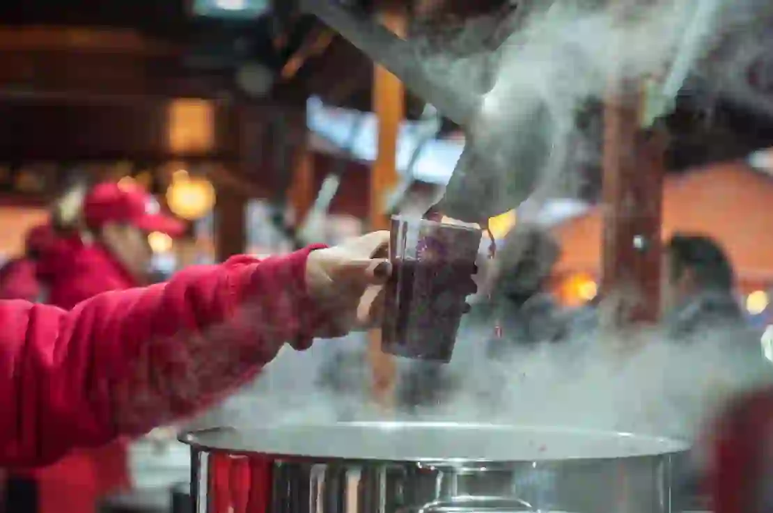 Mulled wine at a Christmas market