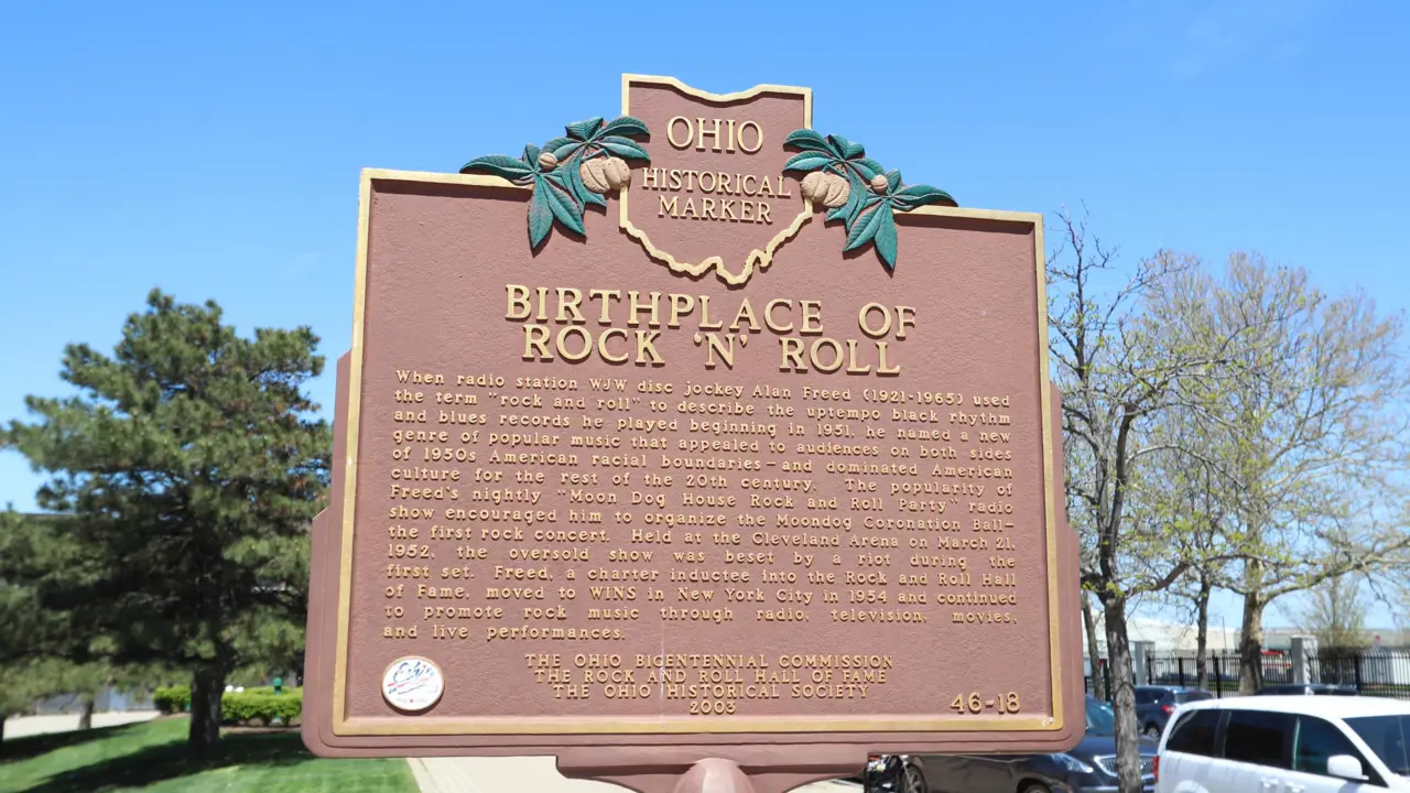Birthplace of Rock 'n' Roll sign, Ohio 