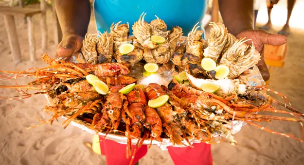 Big seafood plate, Zanzibar