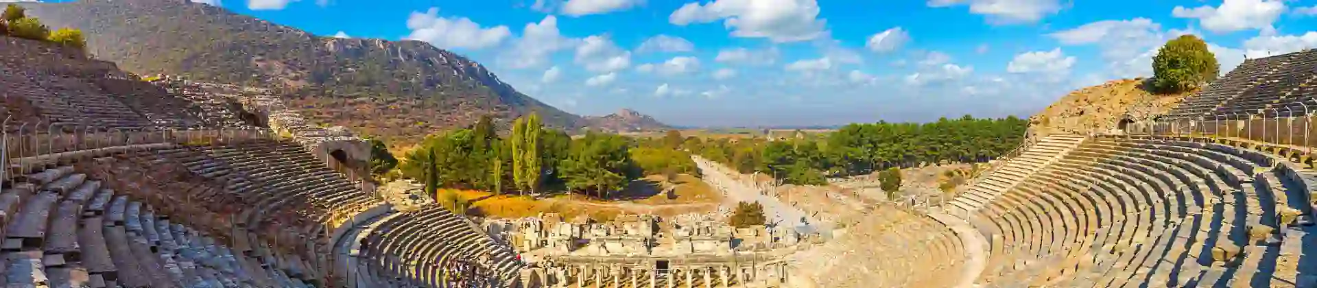 Amphitheater In Ancient City Ephesus, Turkey