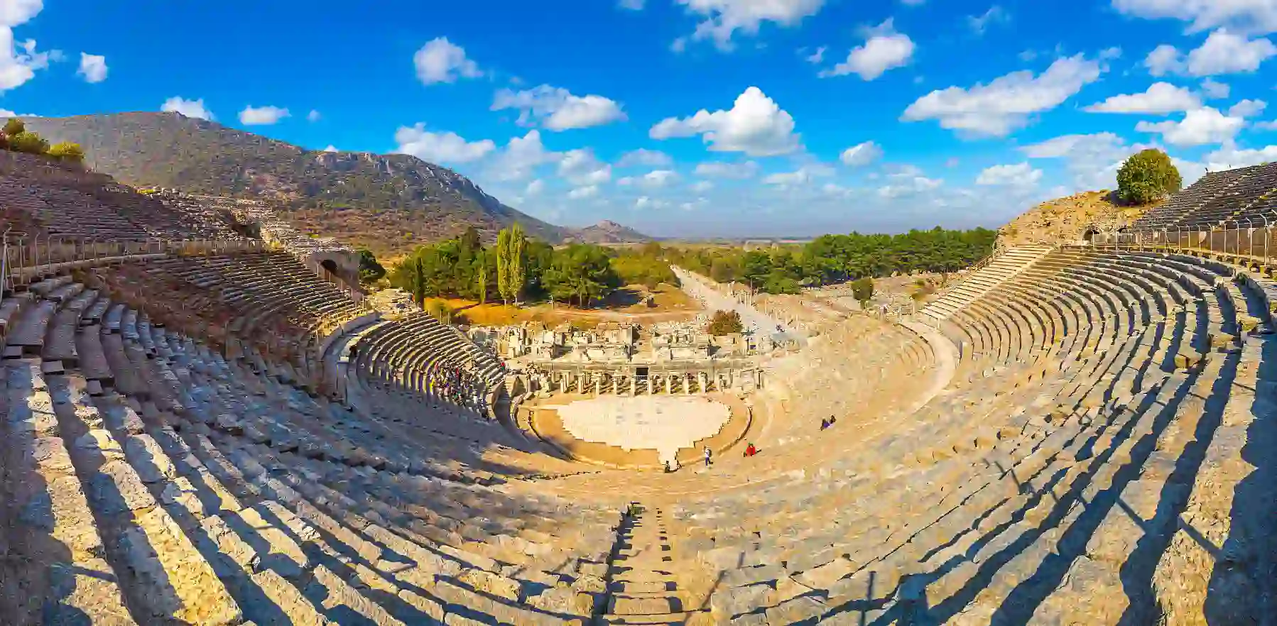 Amphitheater In Ancient City Ephesus, Turkey