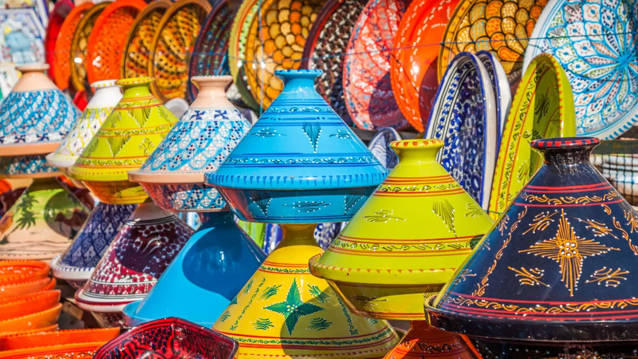 Tajines in the market, Marrakesh