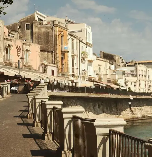 Buildings along the waterfront in Syracuse