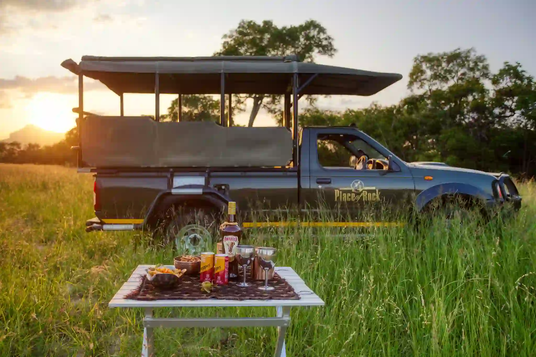 Sundowners on safari
