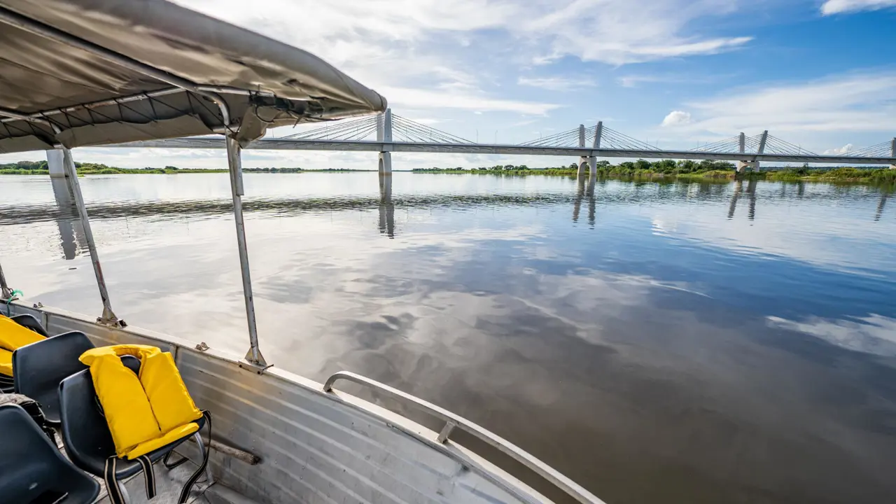 River cruise to Kazungula Bridge
