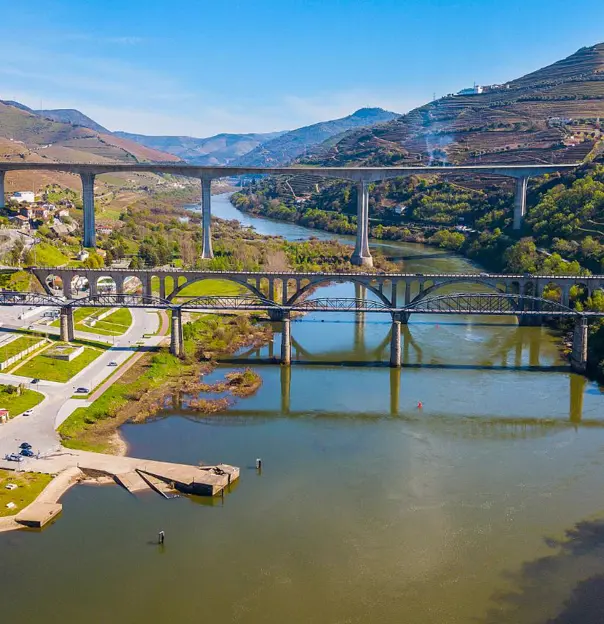 Douro River Valley In The City Of Peso Da Régua, Portugal