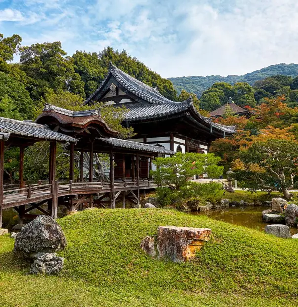 Kodaiji Temple in Kyoto, Japan, with traditional wooden architecture and peaceful Zen gardens