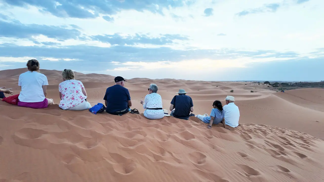 Newmarket group in the Sahara Desert