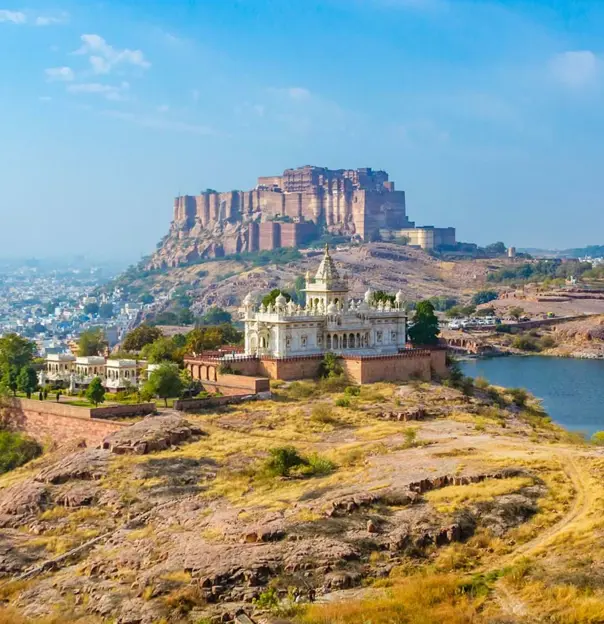 Jaswant Thada Memorial And Mehrangarh Fort Jodhpur India